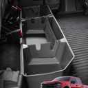 DiffCar Truck Underseat Storage for Ford F150: 2015-2026 SuperCrew/Crew Cab, Rear Under Seat Organizer Tool Box Car Accessories for Ford F-150 F250 F350 F450 F550 Super Duty(w/Detach Bin & Mesh Net)