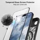 AIGOMARA Magnetic for iPhone Air Case, Compatible with Magsafe Cute Sage Flower Floral Pattern Screen Protector Camera Protection Matte Translucent Phone Case for Women Girls, Green