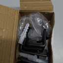 EaseLife Sliding Barn Door Bottom Floor Guide,U Shape,Flexible Adjustable Fit Distance,Flush Flat Bottom Design,Wall Mount System,for Door & Cabinet,Black,2 Pack