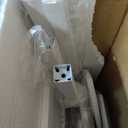 Lufeiya White Gaming Desk with Drawers & Storage Shelves, 47 inch Home Office Desk with Monitor Stand, Computer Desk with LED Lights and Power Outlets, White