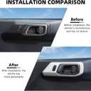 RAZPOY Inner Door Handle Cover Trim Compatible with 2021-2026 Ford Bronco Interior Accessories White (Not for Bronco Sport)