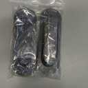 2pcs Oval Recessed Flush Pull Sliding Closet Door Handles Flush Handles with Hidden Concealed Screws(Length 120mm/4.72"-Black)