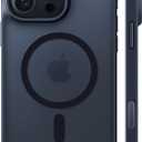 TORRAS Ultra Magnetic for iPhone 15 Pro Case, [3X MilitaryGrade Drop Tested] [Compatible with MagSafe], Shockproof Translucent Durable Slim Protective AntiScratch AntiFingerprint, Black