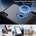 GUAGUA for iPad mini 7 Case 2024 (A17 Pro), Magnetic Mini 7th/6th Generation Case with Stand(2024/2021) with Pencil Holder Slim Protective Kickstand Tablet Case for iPad mini 7th/6th 8.3'', Black