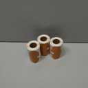 Brown Thermal Labels - 3 Roll Pack of 600 Pieces, 3x2 Inch, Vintage Style, Compatible with Thermal Label Printer, Ideal for DIY Design, Address, Consignment