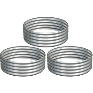 3Pack 3x3x1ft Galvanized Raised Garden Bed, Planter Raised Garden Beds Outdoor, Round Clearance Raised Garden Beds for Gardening Vegetables