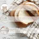 2 Pack Reusable Linen Bread Bags for Homemade Sourdough - Eco-Friendly Bread Storage with Proofing Bowl Cover | Baking Accessories & Sustainable Kitchen Essentials