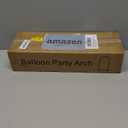 6 ft Arch Backdrop Stand, Wedding Arch Frame, Stable Metal Background Stand with Square Base Ground Nails, for Birthday Party Baby Shower Garland Decoration, Gold