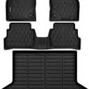 Floor Mats & Cargo Liner Compatible with Mazda CX-5 2017-2025 Cargo Mat, Full Set All Weather Protection 1st, 2nd Row Car Liners & Trunk Mat, Black