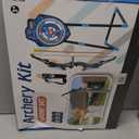 Kids LED Standing Archery Set with Bow & Arrows  Outdoor Sports Toy Gift for Boys & Girls Ages 4-12, Safe & Fun Target Practice Game, Blue