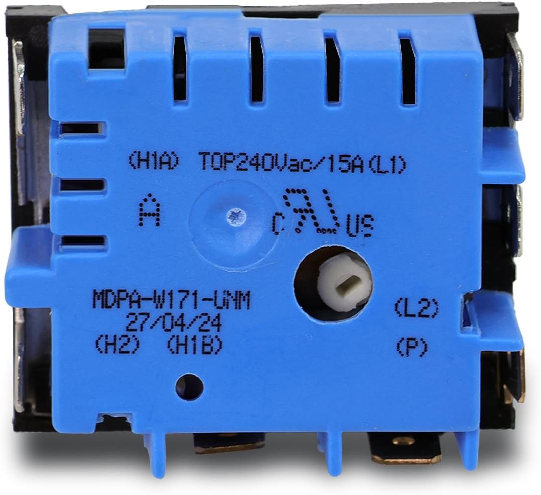 W10434452 WPW10434452 Dual Burner Infinite Switch Replace Parts for PS11754687 PS3503258 AH3503258 EA3503258 AP6021365 2118918 Fits for Whirpool and Other Ranges Stoves