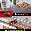 Multi-Angle Gutter Cleaning Tools from the Ground - 2.0 New Upgraded Gutter Cleaner Tools with Scoop & Brush, Leaf Removal from Gutter Guard, Fits Standard 3/4" ACME Thread Poles (Pole Not Included)