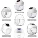 Wearable Breast Pump Parts Include Duckbill Valve, Silicone Diaphragm, 24mm Flange, Milk Collector Cup Compatible with Lansinoh Discreet Duo, Mammanuwa, Nuliie S32 Breast Pump, 2 Sets