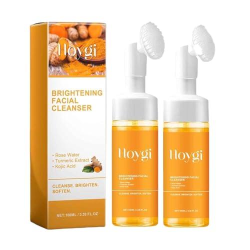 Pack Of 10 EIVJEC 2Pcs Turmeric Facial Cleanser, Foaming Face Wash, Turmeric Face Wash, Turmeric Acid Foaming Cleanser,Turmeric Facial Wash BBD: 06/04/27