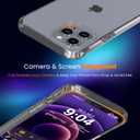 2 x DEERLAMN Clear Case for iPhone 12 Pro Max 6.7-Inch, [Not Yellowing] [Anti-Scratch] 8ft Multi-Drop Protection Slim Clear Phone Case with Shockproof Bumper, Clear
