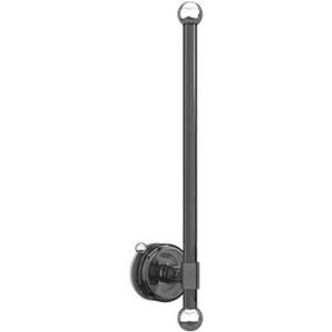 Suction Cup Paper Towel Holder, Adjustable Self Adhesive Paper Towel Holder Under Cabinet, Wall Mount Paper Roll Dispense Hook Organizer Storage Holder (Transparent Gray)