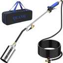 Propane Torch Weed Burner Kit, 1,800,000 BTU High Output with Storage Bag, Heavy Duty Self Igniter Blow Torch with Turbo Trigger and 10FT Hose, Flamethrower for Weeding, Roofing, Melting