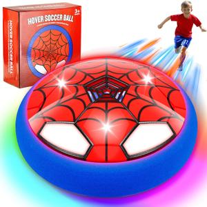 Light-Up Hover Soccer Ball Toy for Kids, Christmas Birthday Gifts for Boys Age 4 5 6 7 8 9 10 11 12 Year Old,Cool Stuff Party Game Gift for Boy 6-8, 8-12 - Gift for 8 Year Old (Battery)