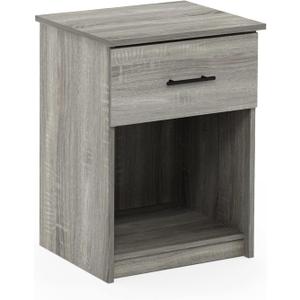 Furinno Tidur Nightstand, French Oak Grey, 1-Pack Handle