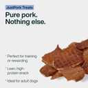 JustFoodForDogs Single Ingredient Healthy Dog Treats - Pork, 5 Oz (EXP 02/12/27)