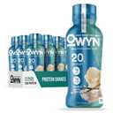 OWYN Only What You Need Smooth Vanilla Flavored Protein Shake, 20g Protein, 4g Sugar, 3g Fiber, Dairy Free, Plant Based Protein Drink 12 Count