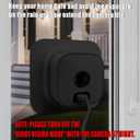 2 Pack Window Mount Compatible with Blink 2/1 Mini Indoor, Secured Camera Glass Wall Holder for Single Pane Glass Windows/Doors for Outside Security Monitoring,Black