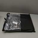 DALLX Black Leather Chaps for Mens Motorcycle Bikers Cow Skin Full Grain Heavy Duty Leather Chaps (34")