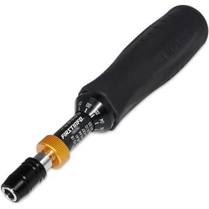 FIRSTINFO H5178 Precision Certified Torque Limiting Screwdriver, 1/4 Inch Hex Quick Release Bit Holder, 0.1-1.2 Nm/1.33-10.18 In-lb with Double Scale