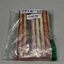 Yangest Orange Striped Throw Pillow Cover Multicolor Velvet Cushion Cover Modern Bohemian Pillowcase for Sofa Couch Bedroom Living Room Home Christmas Decoration,16x16 Inch