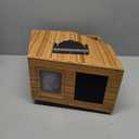 Birdfy Smart Bird House with Camera Lifetime AI Identify Auto-Record Nesting Stages & Alerts, Remote Control Night Vision Battery & Solar Outdoor-Ready, Gift for Nesting Watching Enthusiasts, Polygoon wood