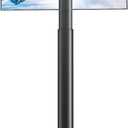 Universal TV Stand Monitor with Mount 100 Degree Swivel Height Adjustable and Tilt Function for 19 to 43 inch LCD, LED OLED TVs,Space Saving Standing Bedroom Living Room Corner,Black