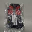 SATINIOR 2 Sets Guinea Pig Harness and Leash Adjustable Soft Mesh Harness Bell No Pulling Comfort Vest for Baby Ferret Rats Hamster Bunny Rabbit Chinchilla and Small Pet (Black, Red, Small)