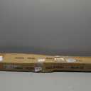 Double Window Curtain Rods, 1Inch Back and Front Rod, 72-144 Adjustable Length, With Same Size Round Finials Dual Curtain Rod, Warm Gold