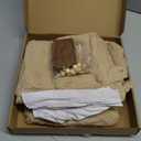 Shinymoon 3 Pcs 21 Inch Brown Plush Faux Fur Christmas Stockings Sherpa Large Furry Cream Personalized Rustic Neutral Luxury Fuzzy Stocking Xmas Fireplace Stockings with Wooden Tags Farmhouse Decor (Khaki)