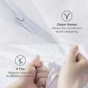 Bedsure Duvet Cover Queen Size with Fitted Sheet - 4 Pieces Prewashed Cotton-Like Polyester Extra Soft Bedding Set, Includes 1 Duvet Cover 90x90 Inches, 2 Pillow Shams, 1 Fitted Sheet, Light Grey