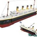 NDZUI Titanic Building Blocks Set, Toy Ship Model Kit, Building Bricks Sets for Adults or Kids 6 Year Old, Compatible with Major Brands, 2022 Pieces Gift for Christmas Boys Girls Adults (2022pcs)
