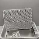Stainless Steel Cat Litter Box with Lid, XL Metal Litter Box, Extra Large Litterbox for Big Cats, High Sided | Easy Cleaning | Odor-Free Includes Scoop and Mat