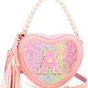 Birthday Purse Gifts for Little Girls - Heart Princess Handbags Shoulder Kids Crossbody Bag Toddler for Christmas Gift A
