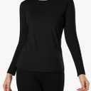 HoDO, Women Thermal Tops, Black, S