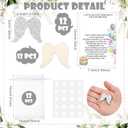 2 x Mifoci 12 Sets Happy Heavenly Birthday Decoration Wood Angel Pocket Hug Token Poem Card Organza Bags Funeral Favors Celebration of Life Favors for Heavenly Birthday Memorial Supplies Guest Return Gift