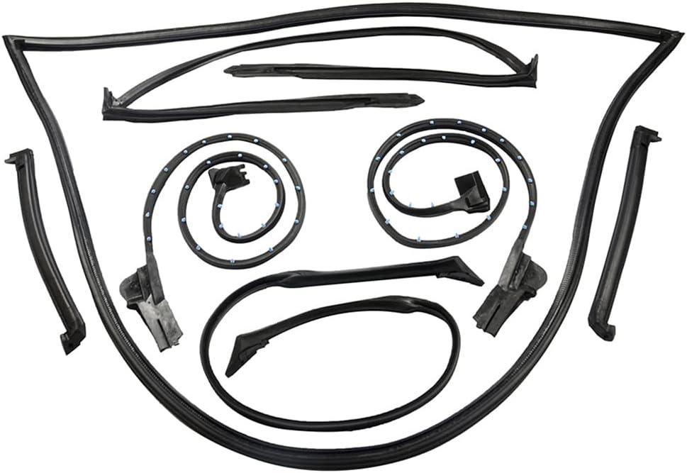 6Pcs Weatherstrips Weather Strip Seal Replacement for Chevy Corvette 1984-1996 9096GGW