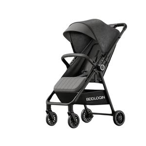 Lightweight Baby Stroller, Compact One-Hand Quick Fold, 5-Point Harness, Adjustable Canopy, Travel-Friendly Airplane Carry-On, 1 to 4 Years (Black)