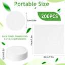 Compressed Towels, 200PCS Portable Compressed Towel Tablets, Disposable Cotton Towel Face Washcloths for Travel Camping Sport, Home Hand Wipes
