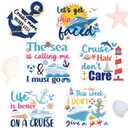 6 Pcs Funny Ship Cruise Door Magnets Decorations Magnetic | Strong Magnet Grip, Firm Sticking without Slipping Off, Magnet Stickers for Carnival, Party, Fridge, Stateroom Cabin Door