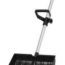 Anti Slip Grip Snow Shovel with Secure Handle for Safe Operate in Cold Winter Conditions Prevents Rust and Erosion Heavy Shovel (Black)