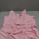 Rapbin Rompers for Women 2025 Summer Casual Sleeveless Scoop Neck Short Jumpsuits Loose Fit Button Overalls with Pockets (Large, Pink)