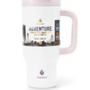 Manna adventure stainless steel tumbler with dual lid function, 32 oz