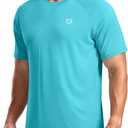 G Gradual Men's Athletic Workout T-Shirts Moisture Wicking Cooling Running Shirts Short Sleeve Performance Tee for Gym Tennis Blue XL