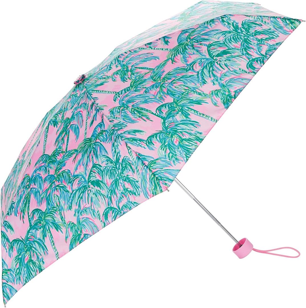 Lilly Pulitzer Mini Travel Umbrella with Automatic Open and Storage Sleeve, Small Umbrella for Rain or Sun Protection (Suite Views) Lilly Pulitzer Mini Travel Umbrella with Automatic Open and Storage Sleeve, Small Umbrella for Rain or Sun Protection (Suite Views)