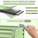 Raised Garden Bed with Legs, 48×24×32in Galvanized Raised Garden Beds Outdoor Elevated Metal Planter Box for Gardening Vegetables Flowers Herb-Green